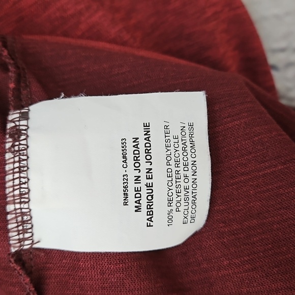 Nike Dri-Fit Men's Athletic T-Shirt Heathered Red Size Medium - Picture 4 of 5